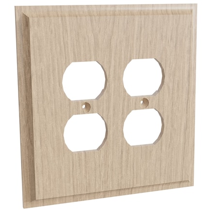 Designs Of Distinction Double Receptacle - White Oak 01451002WK1